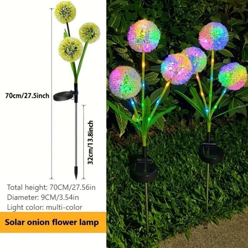 Solar 3-Head Dandelion Light, Outdoor Waterproof Lawn Lamp, Courtyard & Terrace Landscape Atmosphere Decorative Light