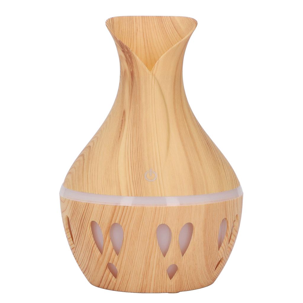 300ml Essential Oil Diffuser Wood Grain USB Powered 7 Colors LED Low Noise Mist Humidifier for Bedroom Office