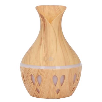300ml Essential Oil Diffuser Wood Grain USB Powered 7 Colors LED Low Noise Mist Humidifier for