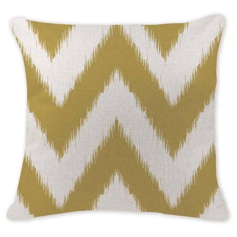 Retro Ethnic Geometry Decorative Cushion Cover Cotton Linen Textile Printed Throw Pillowcase for Car Sofa Bed Home Decor 45X45CM