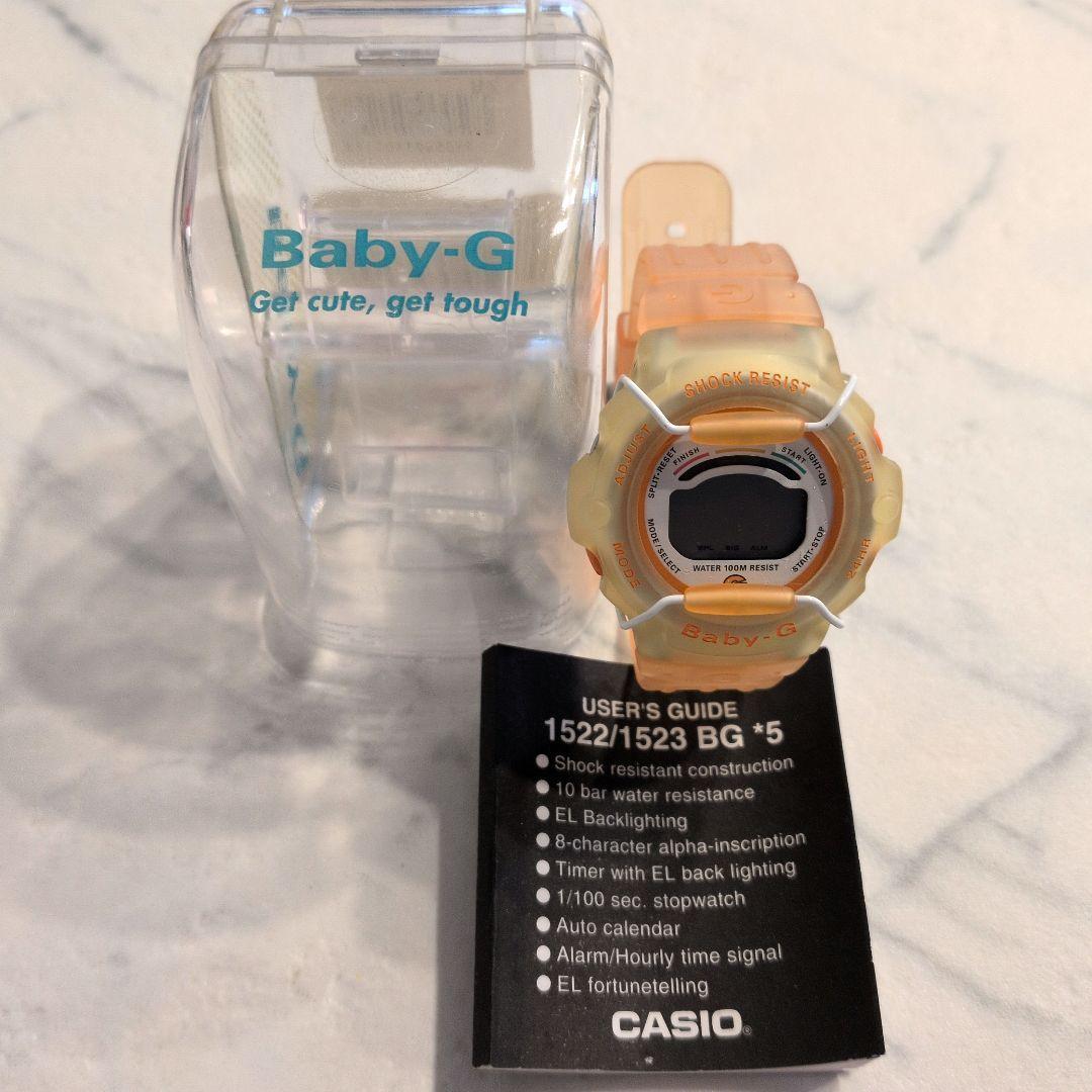Used CASIO Baby-G Digital Watch Body Orange