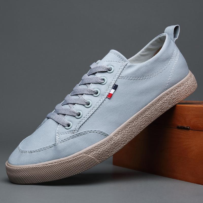 

Модная мужская повседневная обувь Новая горячая распродажа Нескользящая парусиновая обувь Мужские модные кроссовки Мужские удобные слипоны Стильная мужская обувь BD20021 44 синий