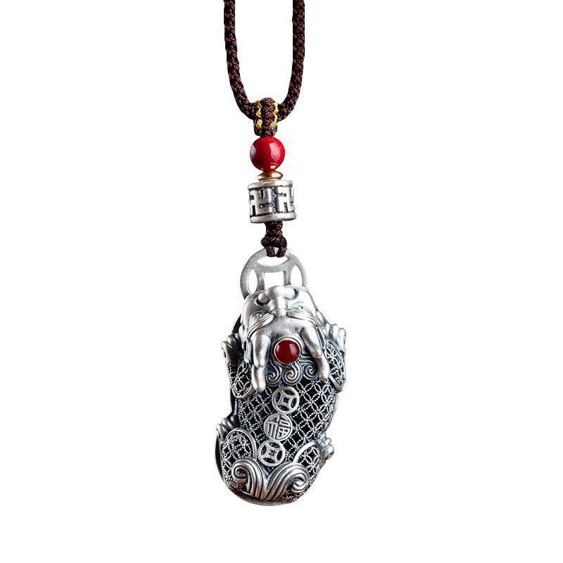 Necklace Pixiu for Men and Women, Trendy and Good-looking, Retro Ethnic Style with Pendant