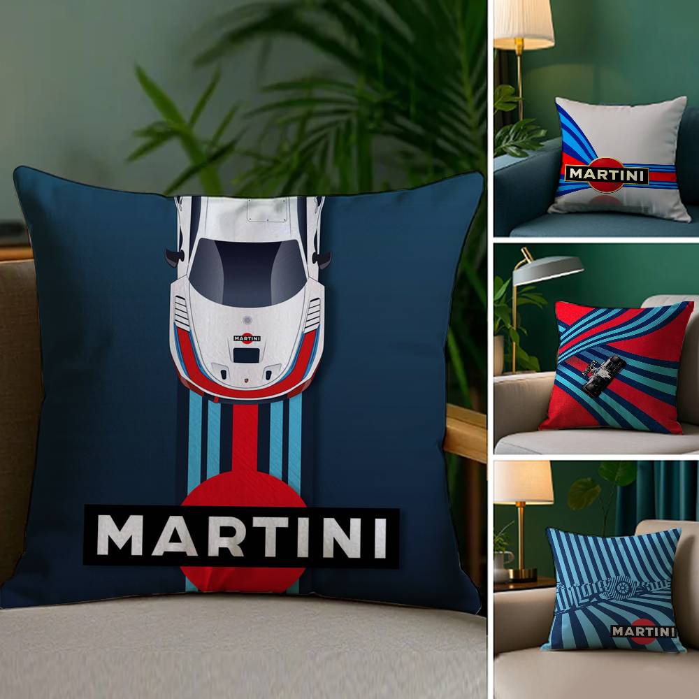 Car Cool M-MartiniES Pillow Case Plush Fabric Soft Double Sided Print Sofa Cushion Cover Throw Pillow Covers