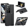 For Samsung Galaxy Z Fold4 5G Case Foldable Kickstand Skin-Touch PC Phone Cover Built In Screen Protector