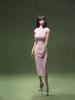 16 Sexy Clothing 16 Female Chinese Cheongsam, Sexy Legless Skirt, Pink (Head and Body Not Included)