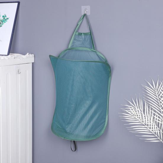 Laundry Bag Multi Holes Large Capacity Hollow Out Breathable Washable Garment Storage with Handle Children Toys Laundry Organizer Dorm Supplies