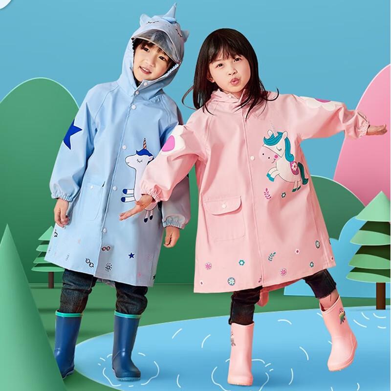 Children s Unicorn Raincoat with Backpack Space