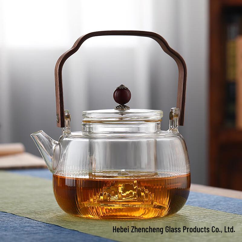 Borosilicate Glass Dual-Use Teapot with Steamer