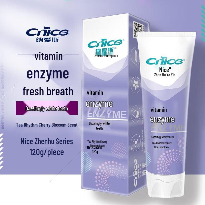 

Nice Enzyme Care Toothpaste, Tea Cherry Blossom (2 x 120g)
