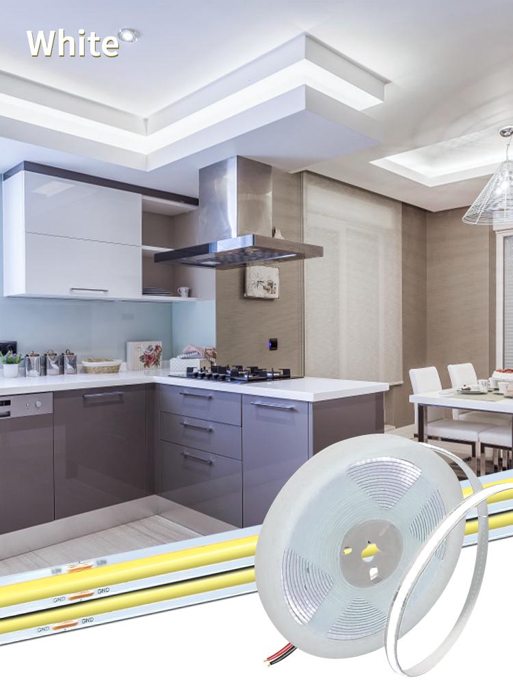 

DC 12V 24V COB LED Strip Light 320 LEDs/m 1M 2M 3M 5M 10M High Density Flexible Tape Ribbon 3000-6500K LED Lights for Room Decor DC 24V&1m