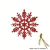 12pcs Christmas Snowflake Ornaments, Plastic Snowflake, Glitter SnowFlakes, Xmas Tree Pendant, Snowflake for Christmas Tree