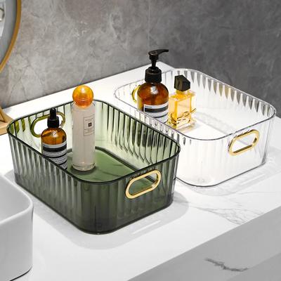 Luxurious Desktop Storage Box Women Makeup Storage Organizer Home Sundries Organize Cases Cosmet Hold Box Bathroom Accessories
