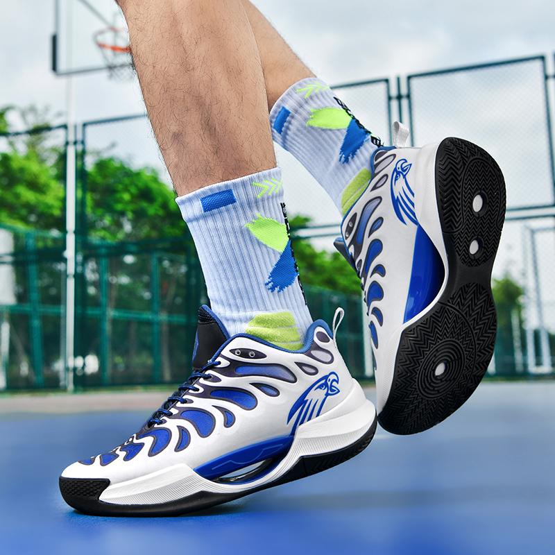 Men's Basketball Shoes Cushioned Breathable Sneakers Train Athletes High Quality Sport Shoes Non-Slip Night Light Casual Sneaker