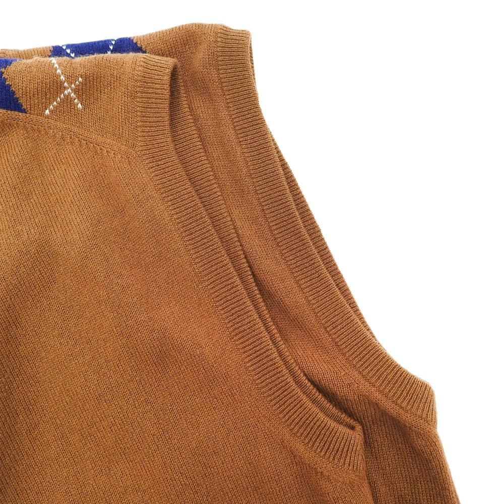 MIUMIU Excellent condition cashmere knit vest, brown, size 36, MMV042, made in 2012 Best 36 BrownUsed