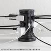 Sanwa Supply Tower-Style Power Strip with 12 AC Outlets, 2 USB-A Ports, and 1 Type-C Port, 2m Length, and a Centralized Switch, Black, TAP-B112C1A2BK