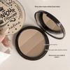 MAXFINE 3-Color 3D Contour Blush & Shadow – Beginner Friendly, Natural Soft Mist Finish, 9g