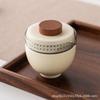 Travel tea set, one pot, three cups, portable Kung Fu Kuaike cup, small set, outdoor high-end business gift set