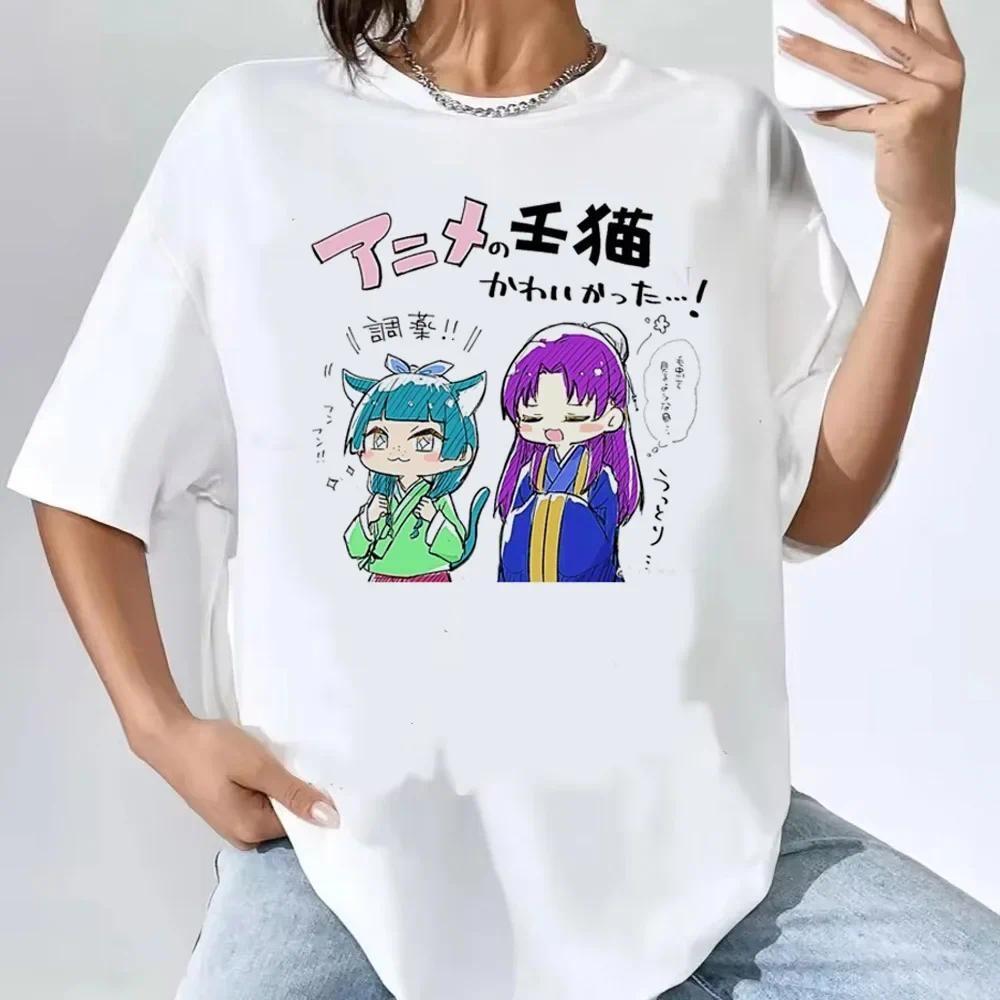 Kusuriya No Hitorigoto Maomao T Shirt Women Kawaii Short Sleeve Cartoon Tshirt Anime Aesthetic Y2k Harajuku Tshirt Female