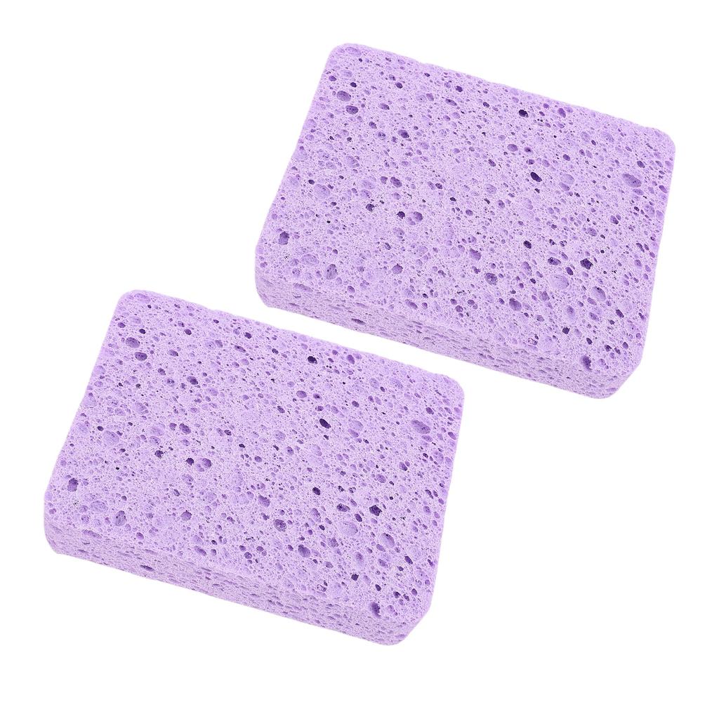 2Pcs Painting Sponge Rectangle Absorbent Sponge Set with Storage Box for Crafting Clning