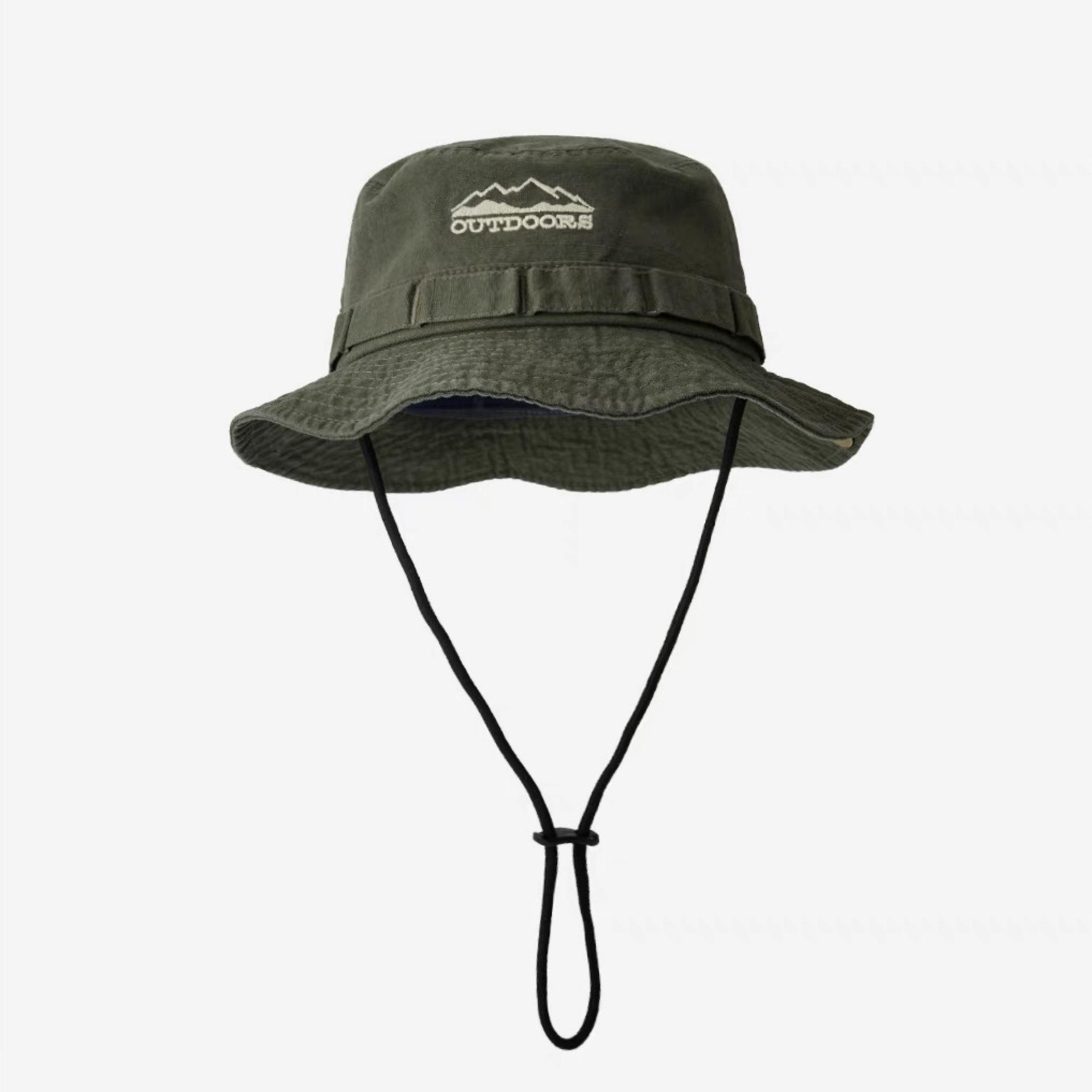 

Мода Стирка Ретро Панама Мужчина и Женщина Пара на Улице Фотографировать Вышивка Букв Солнцезащитная Шляпа Шляпа Рыбака Лето Adjustable