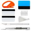 Pro Car Vinyl Wrap Tools Kit Rubber Squeegee Mini Scraper for Auto Window Tint Film Sticker Install Accs