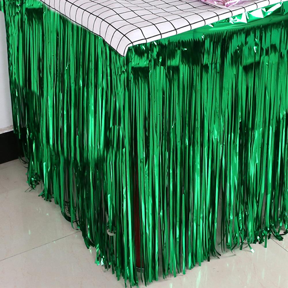 Rain Curtain Fringe Table Skirt for Party or Dining Table Decoration