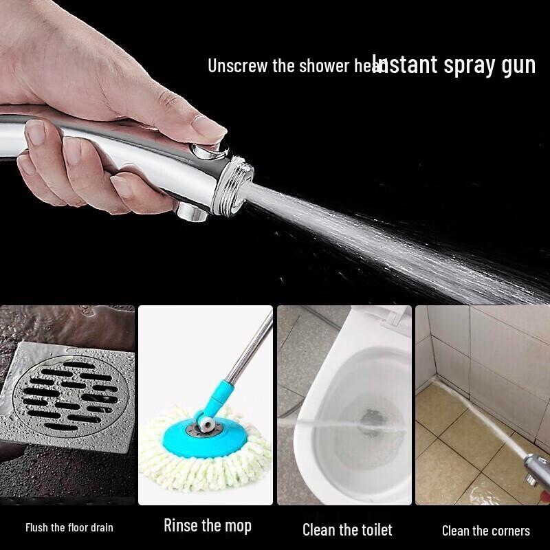 Gureide High-Pressure Handheld Shower Head with 3-Mode Adjustment