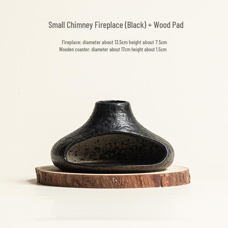 Retro Chinese Rock-Style Ceramic Tea Filter