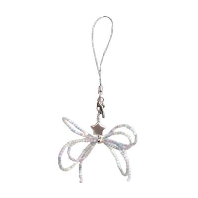 Stylish Bowknot Phone Lanyard Wrist Strap Star Butterfly Bow Phone Charm Antilost Cellphone Strap Hanging Rope Keychain