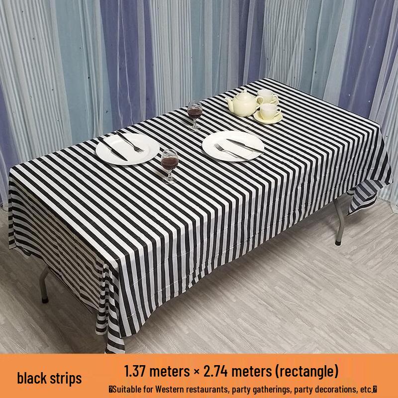 COFLYEE Rectangular Waterproof Disposable Tablecloth, 137x274cm 20 sheets