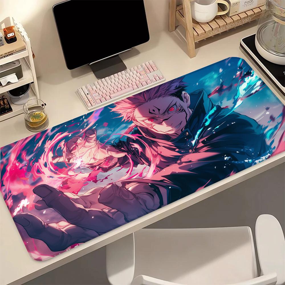 JJujutsu KKaisen Ryomen Sukuna Anime XXL Gaming Mouse Pad Desk Mat Non Slip Rubber Base Smooth Surface Laptop PC Accessories