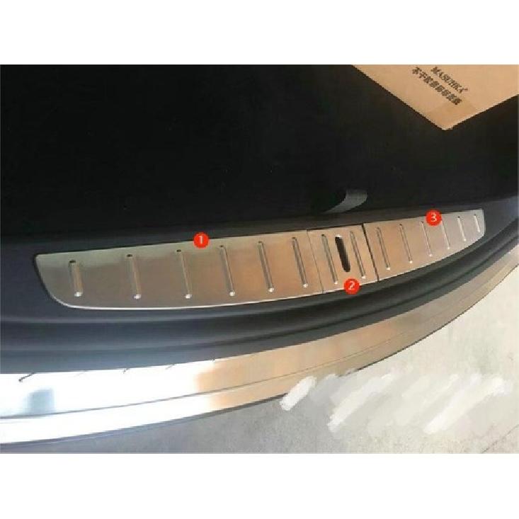 Stainless Steel Rear Inner Guard Bumper Cover Trim For 2017- Tesla Model X