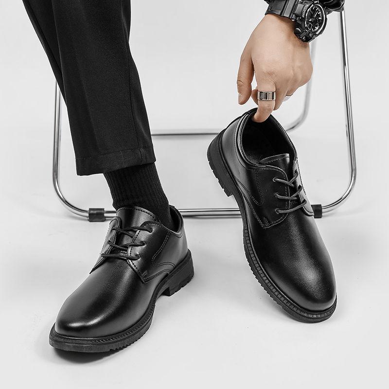 Fashion Non Slip Lace Up Low Heel Soft Man Casual Shoe Cowhide Summer Sale Footwear Offer Designer New In Slip-on Leather Shoes for Men