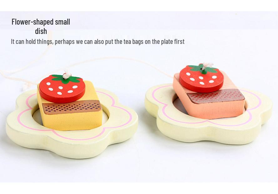Children's Pretend Play Afternoon Tea Set: White Teapot Kitchenware for Parent-Child Fun