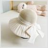 New bow straw hat with enlarged brim sun protection sun hat women's summer versatile anti-ultraviolet cool hat