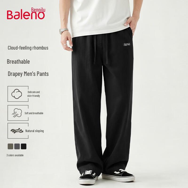 

Baleno Men s Loose Fit Straight Leg Casual Pants M