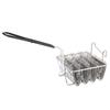 Taco Fryer Basket Holds 4 Shells V Shaped Rubber Grip Handle Stainless Steel Taco Shell Fryer Rack Holder for Baking