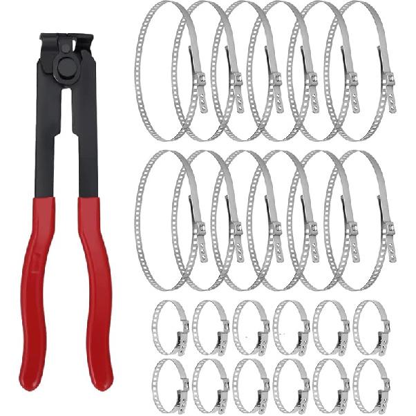 Alpha Rider For Auto/ATV CV Joint Axle Boot Clamp Pliers Tool With 20 Crimp Bands -Ear Type Extension For Most Cars