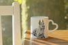 Schnauzer I - cup with a dog, adorable cup with a heart-shaped handle, universal gift from the Art-Dog brand