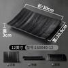 1PC Black Melamine Plate Canteen Thickened Plastic Cutlery Dinner Plates Non-breakable Barbecue Sushi Plate Kitchen Accessories