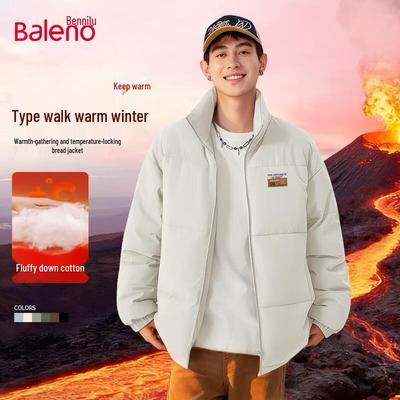 Baleno Men's Stand Collar Padded Winter Jacket