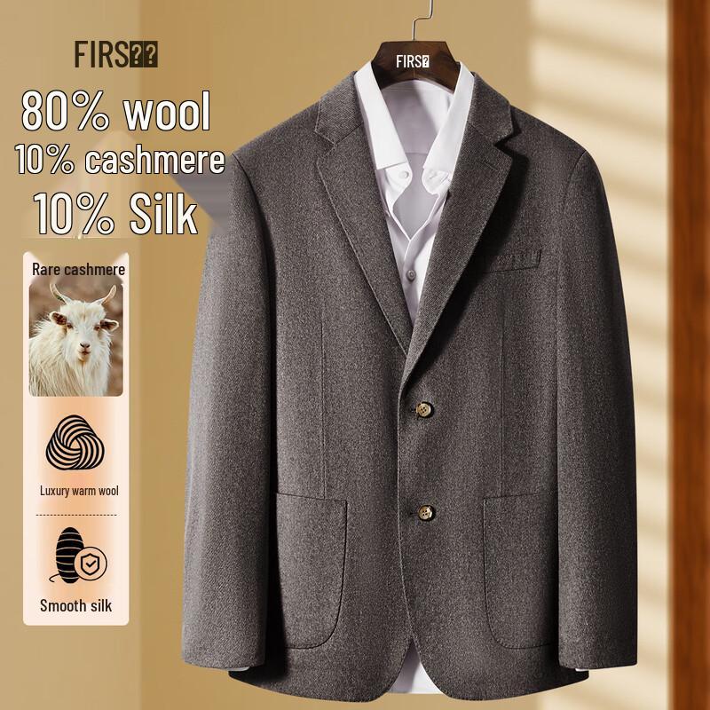 Мужской блейзер FIRS из смешанной кашемировой и шелковой ткани в стиле Business Casual XL