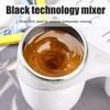 Excras Automatischer Magnetischer Rührbecher, 380 ml Tasse mit großer Kapazität, Automatisches Rühren, Elektrisches Rühren, für Tee, Kaffee und Babynahrung, 304
