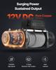 Electric Winch, 5400 kg Load Capacity, 12V DC Truck Winch with 9.1 mm x 24 m Steel Rope, Wireless & Wired Remote Control, IP55 Waterproof for Towing