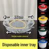 Miaoqiao Disposable Round Takeaway Meal Boxes with Anti-Theft Lock