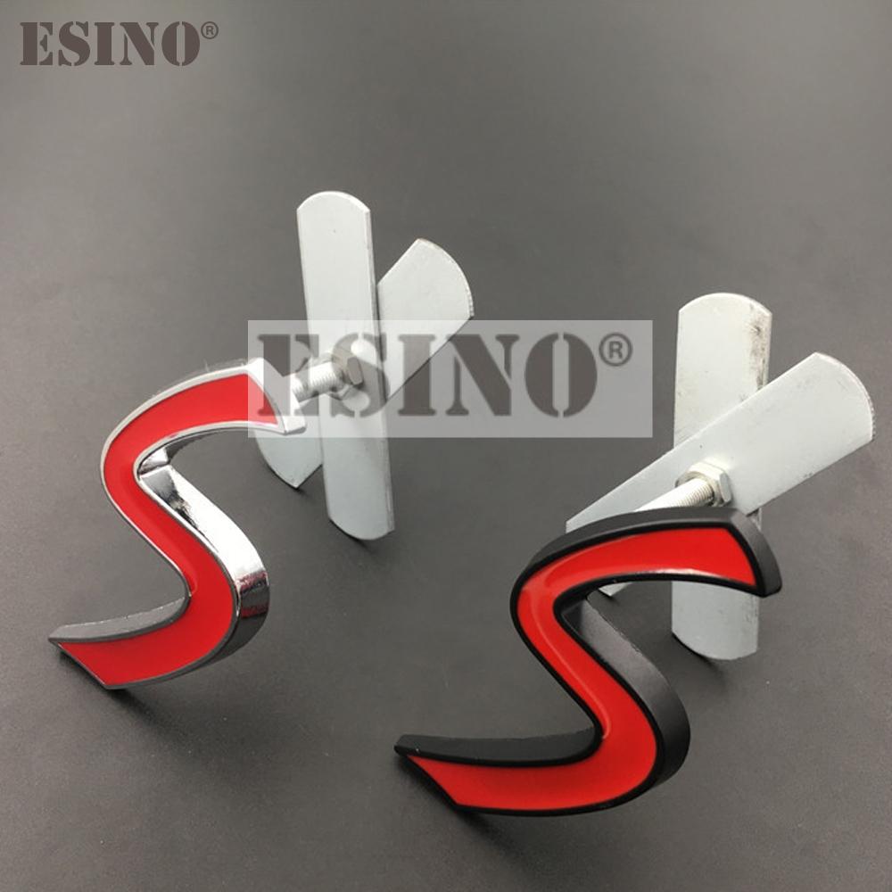 Neues Auto Styling 3D Metall Chrom Zinklegierung S Emblem Auto Frontgrill Abzeichen Auto Zubehör