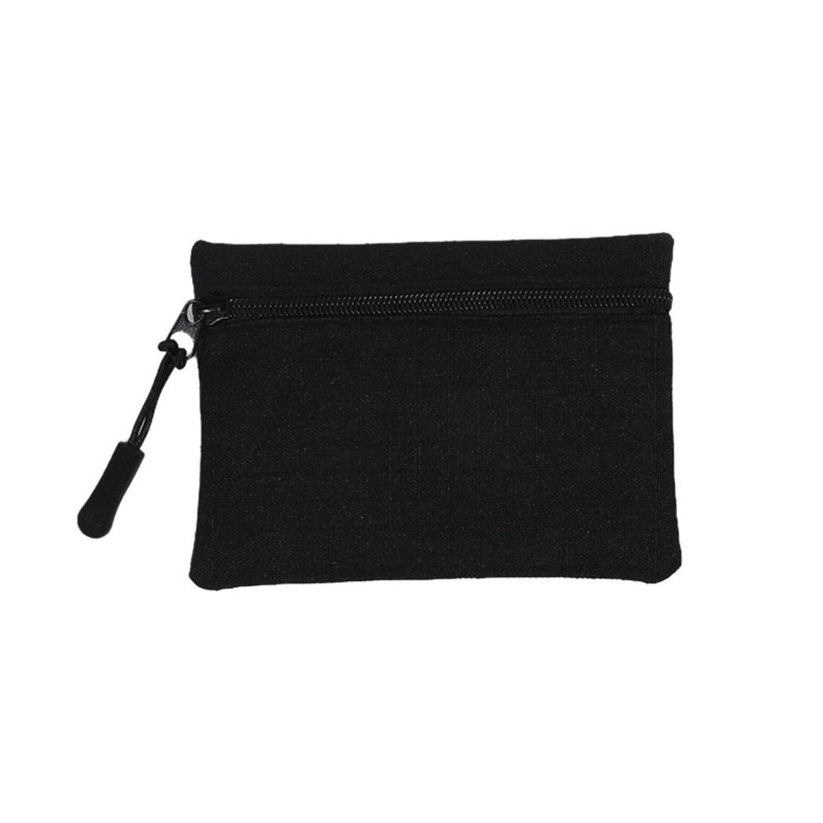 

Credit Card Holder Kids Mini Cute Purse Oxford Cloth Coin Purse Women Zipper Coin Pouch Key Earphone Data Cable Card Bag one size чорний