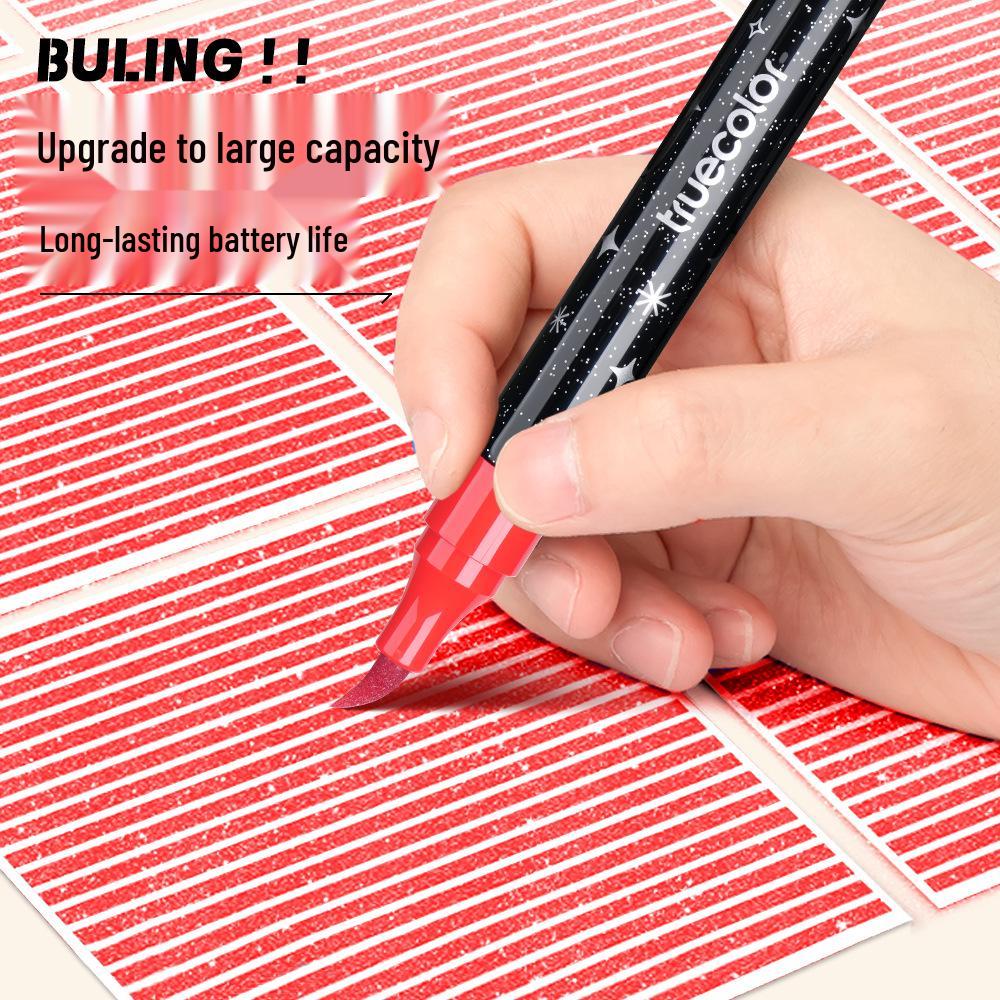 True Color Double-Ended Soft Tip Watercolor Marker for Kids - Black Box Doodle Pen