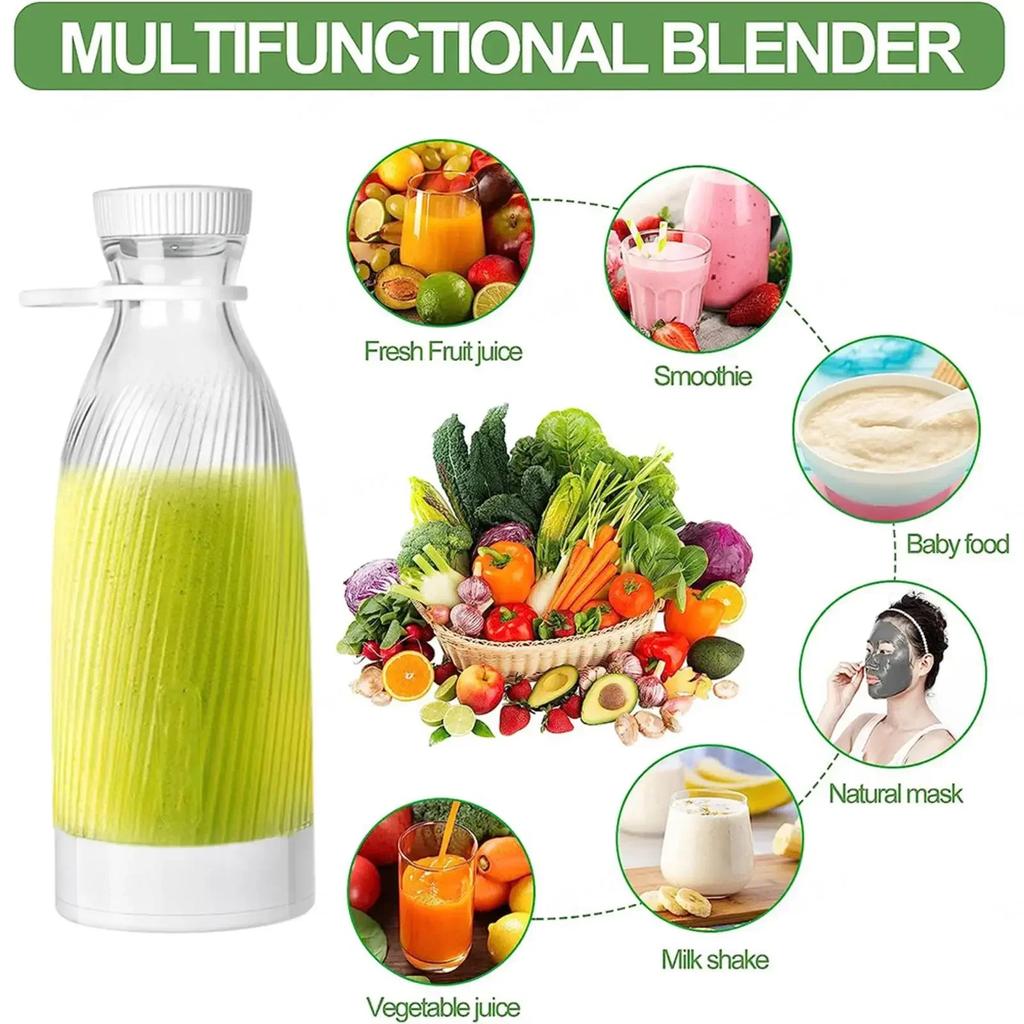 Newly Design Fresh Fruits Mixer Smoothie Bottle Mini Fast Juice Juicer Portable Blender